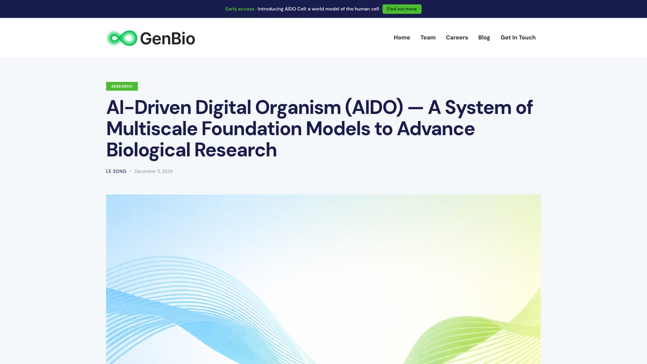 AIDO Cell Simulator by GenBio — Study the multiscale foundation model context