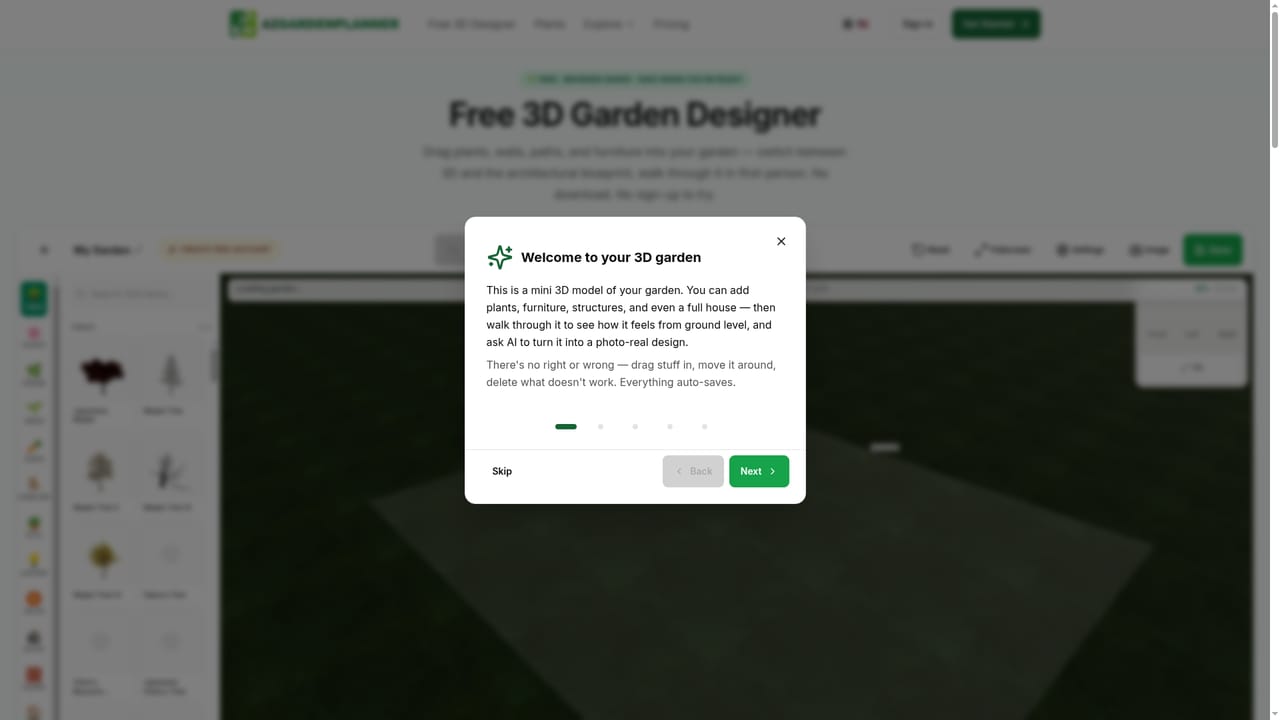AIGardenPlanner — Upload a photo of the space