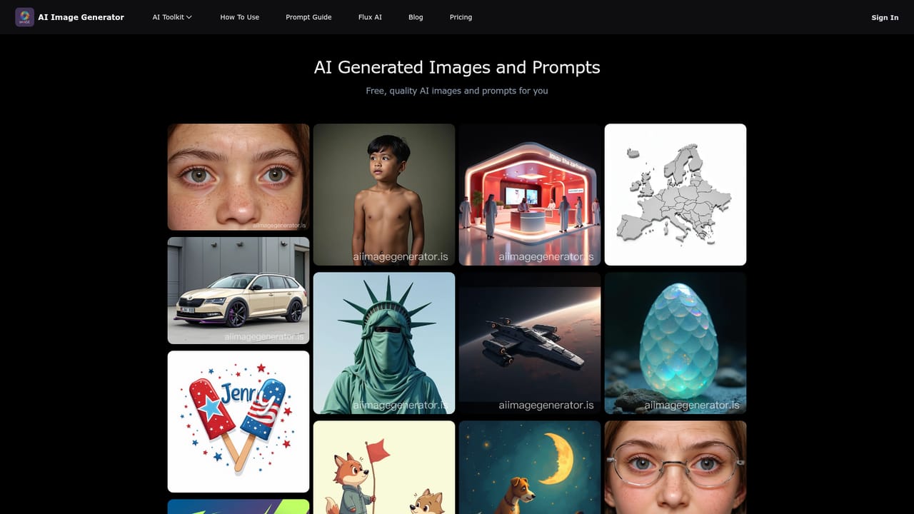 AIImageGenerator — Borrow a ready made prompt