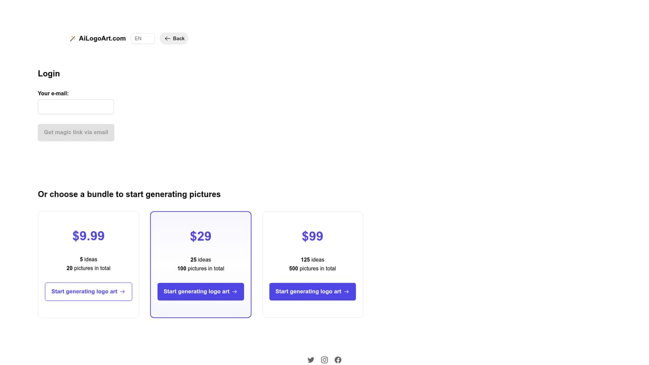 AILogoArt — Download and check your account