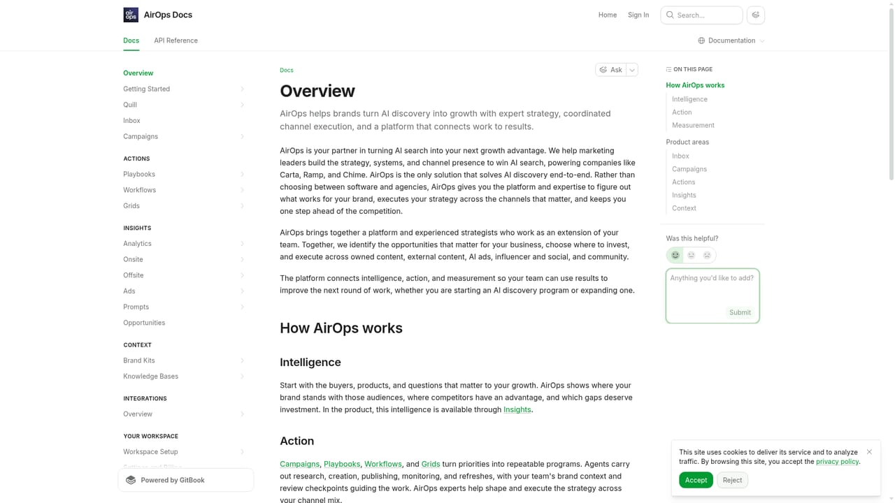 AirOps — Set up agents and brand governance