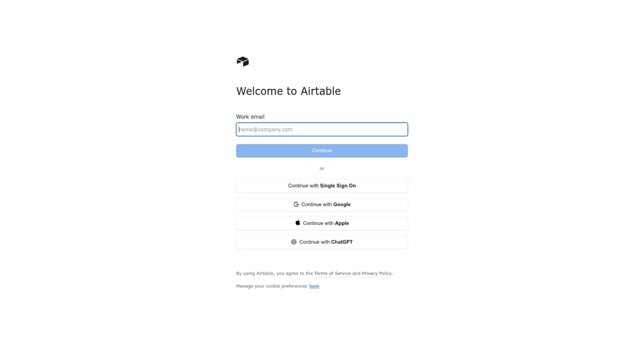 Airtable Omni — Create an account or request a walkthrough