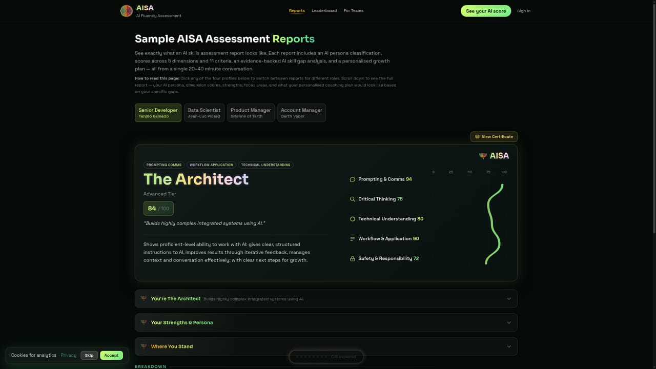 AISA — Review your report