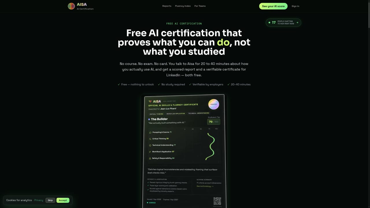 AISA — Add the certificate to LinkedIn