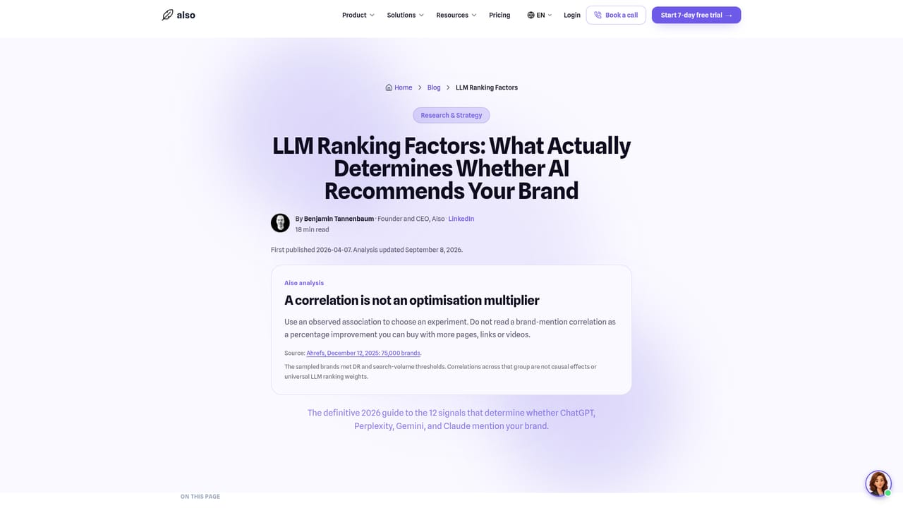 Aiso — Audit crawlability and structured data