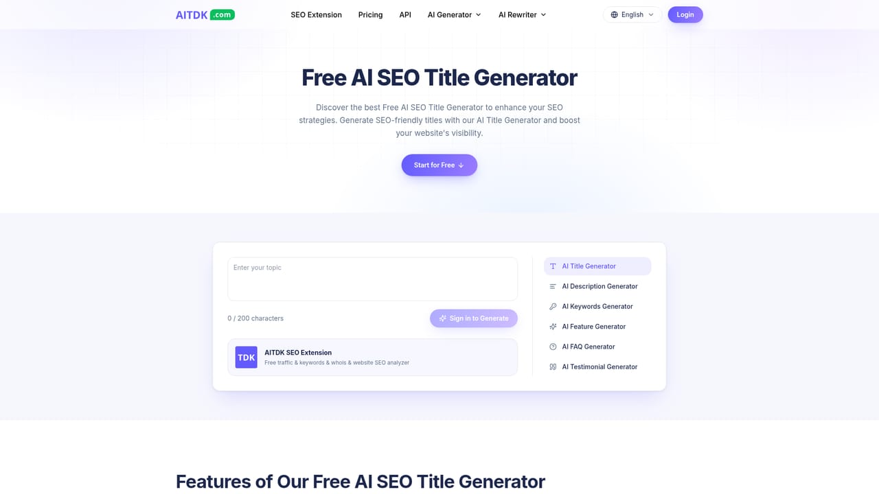 AITDK — Pick a generator from the toolkit