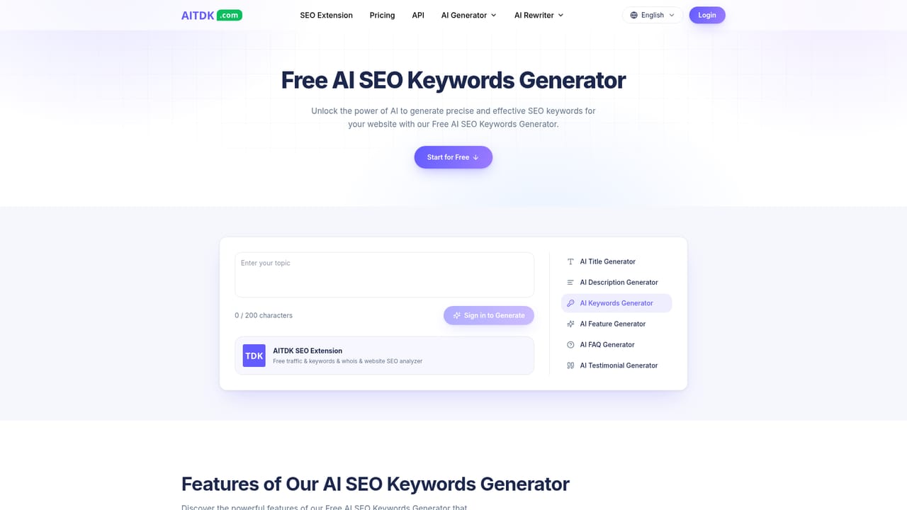 AITDK — Pull keyword ideas