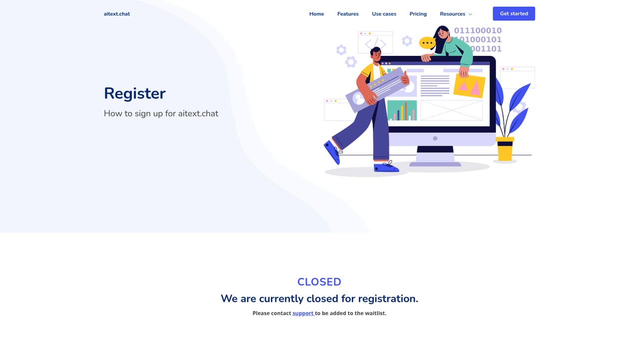 aitext.chat — Create an account