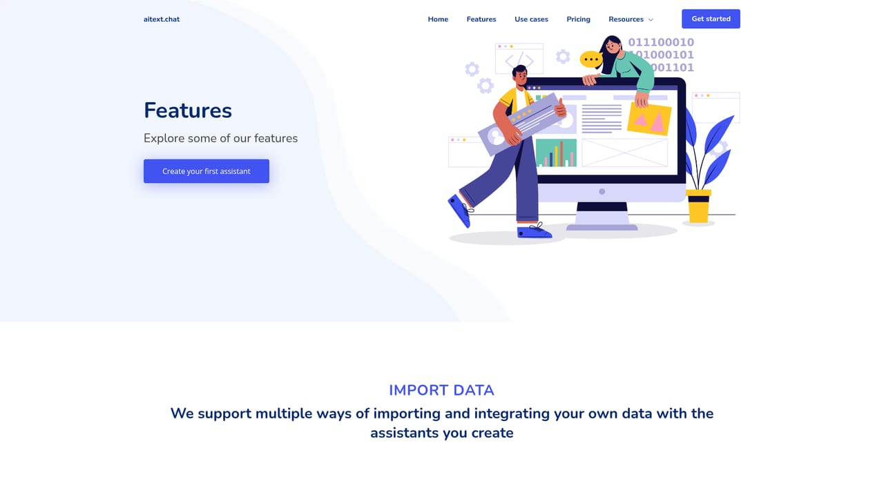 aitext.chat — Import your source material