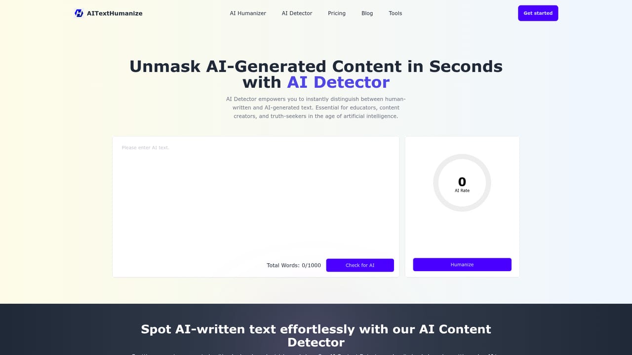 AITextHumanize — Check the result against your detector