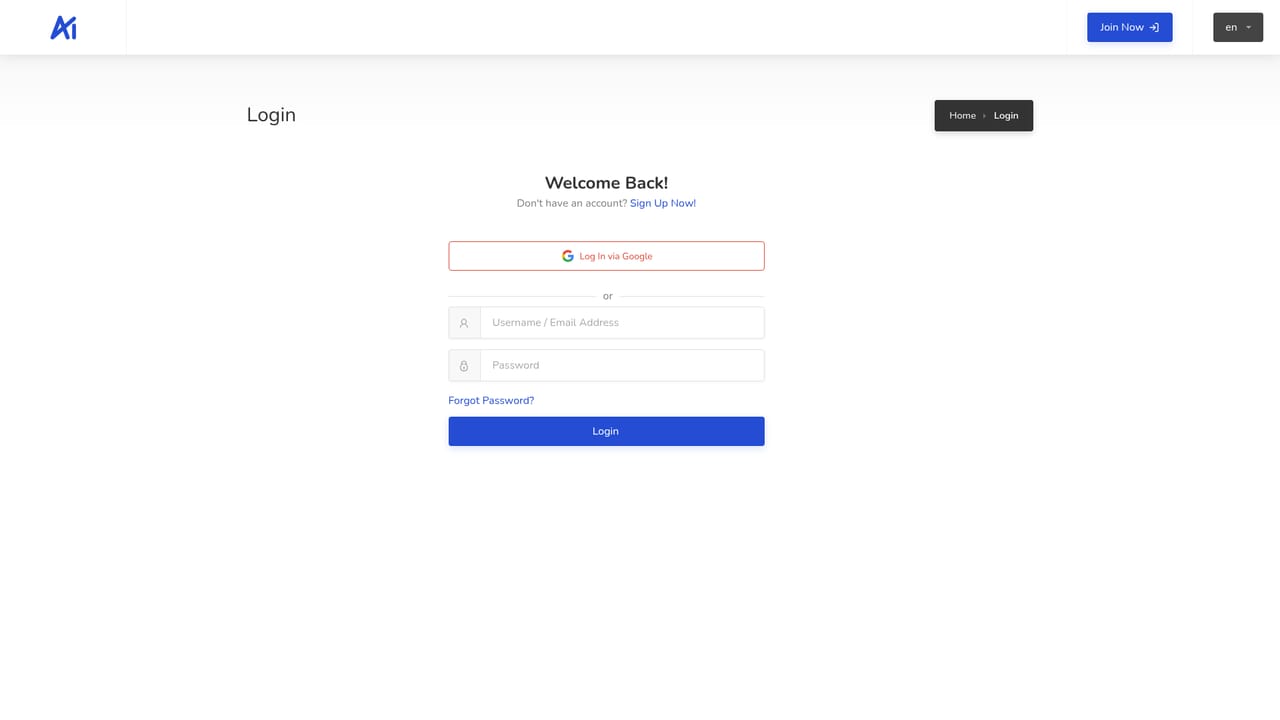 AIwriter — Sign in to the dashboard