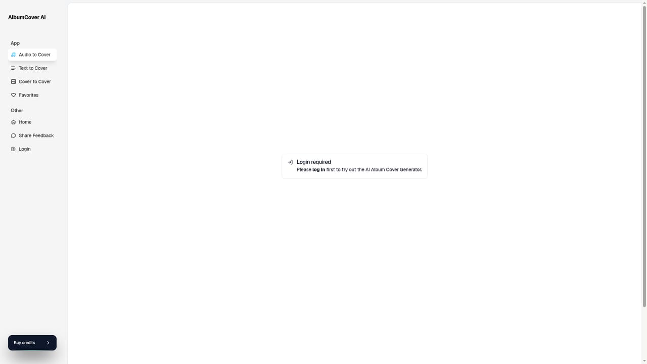 Album Cover AI — Open the cover generator