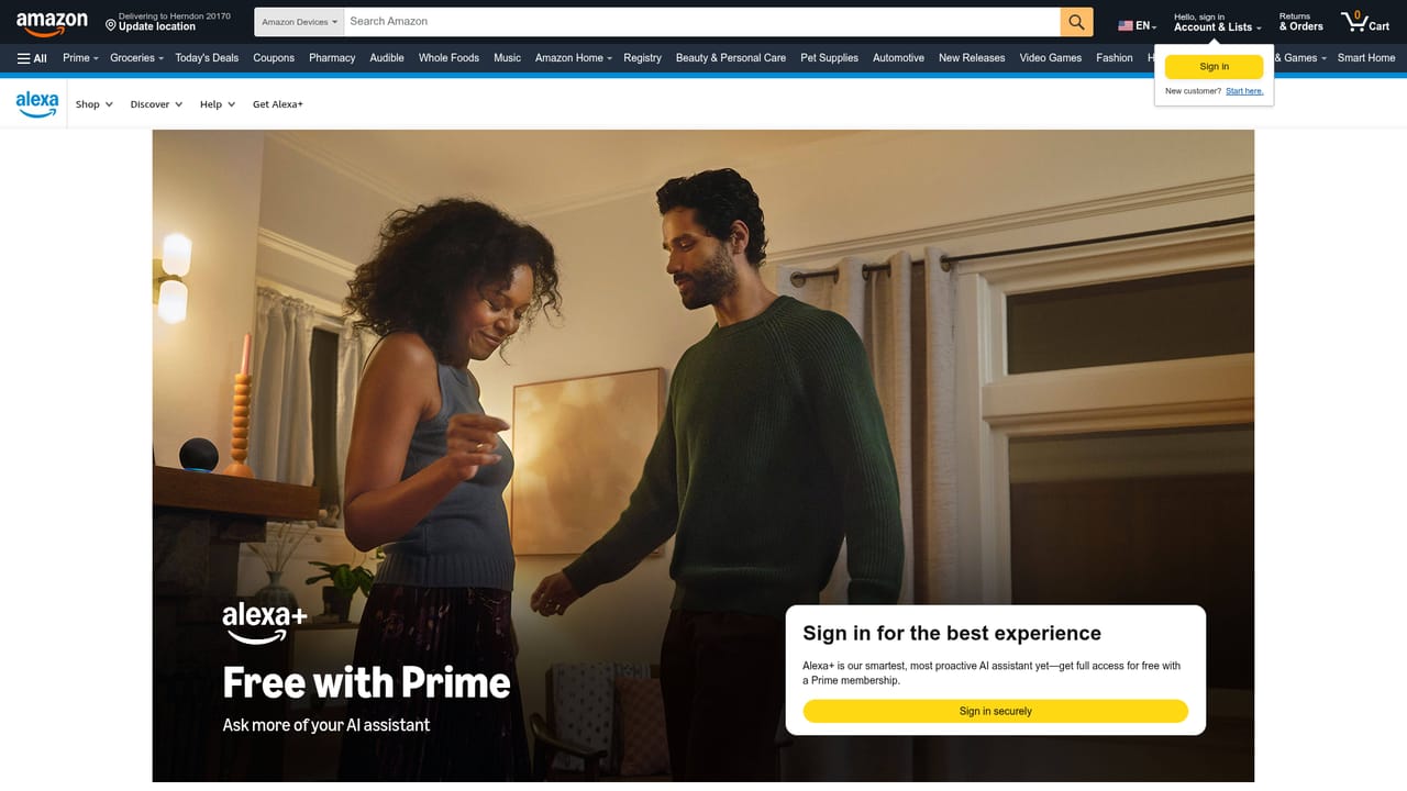 Alexa — Pick a plan tier
