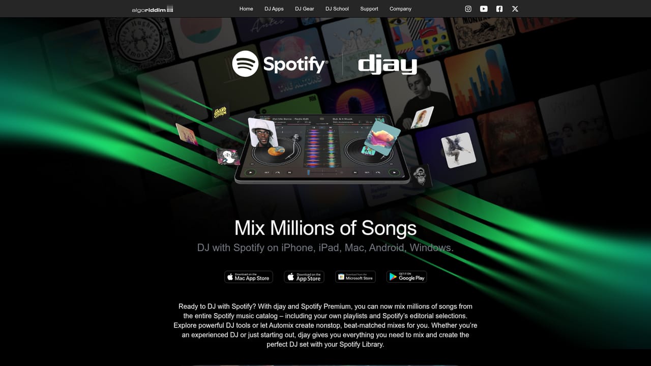 Algoriddim DJ — Connect a streaming service