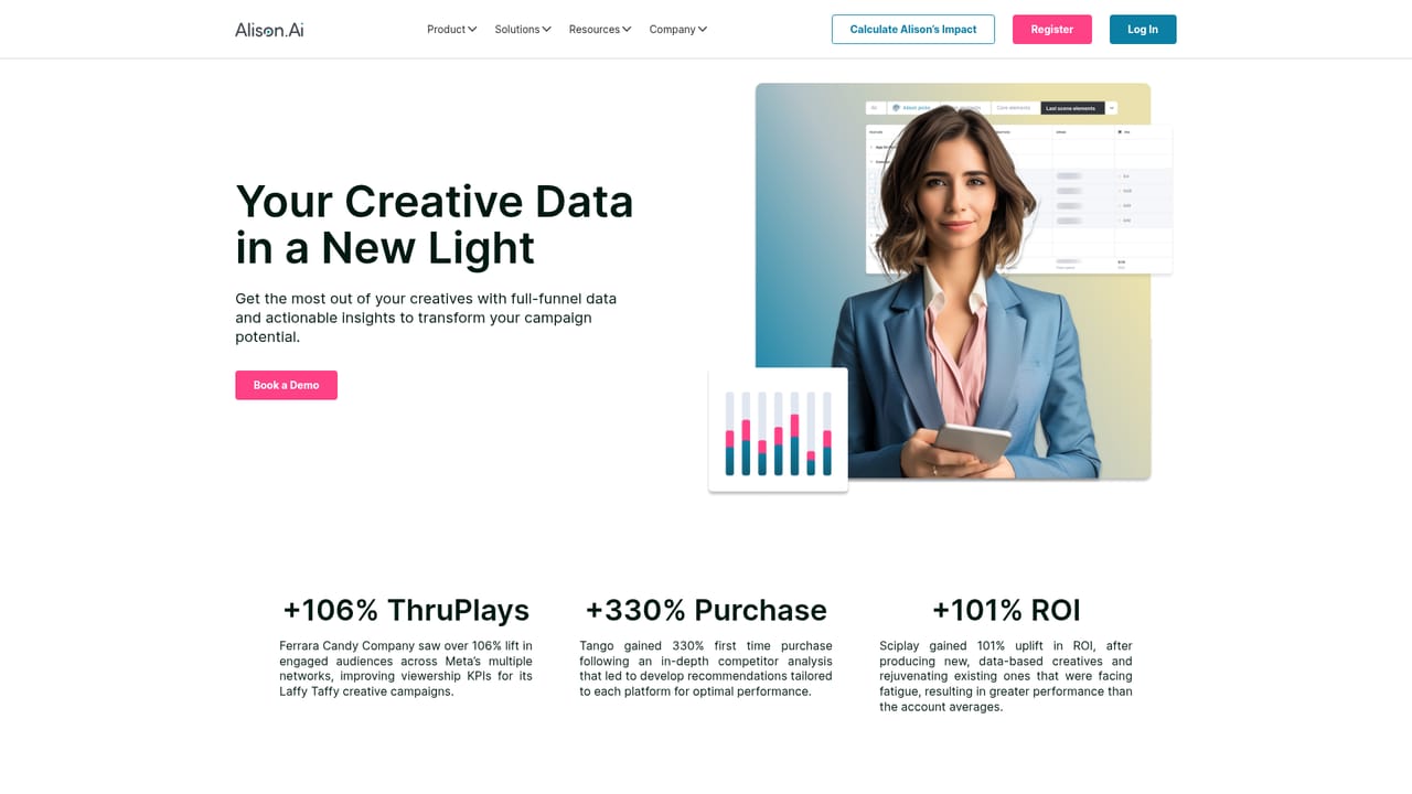 Alison — Review the creative analytics capabilities