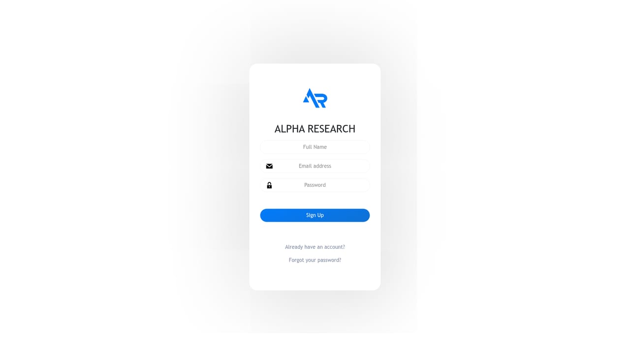 Alpharesearch — Review the plan tiers before signing up