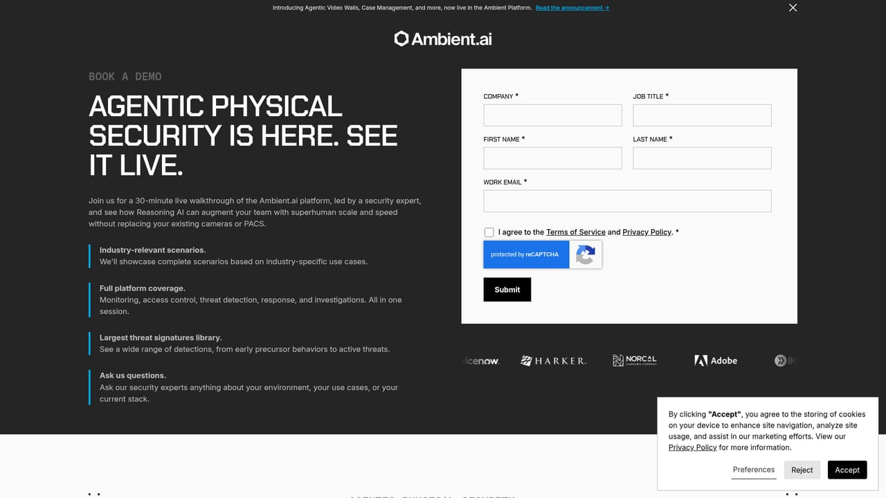 Ambient AI — Book a demo with the Ambient team