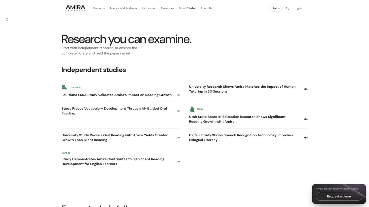 Amira — Review the research base