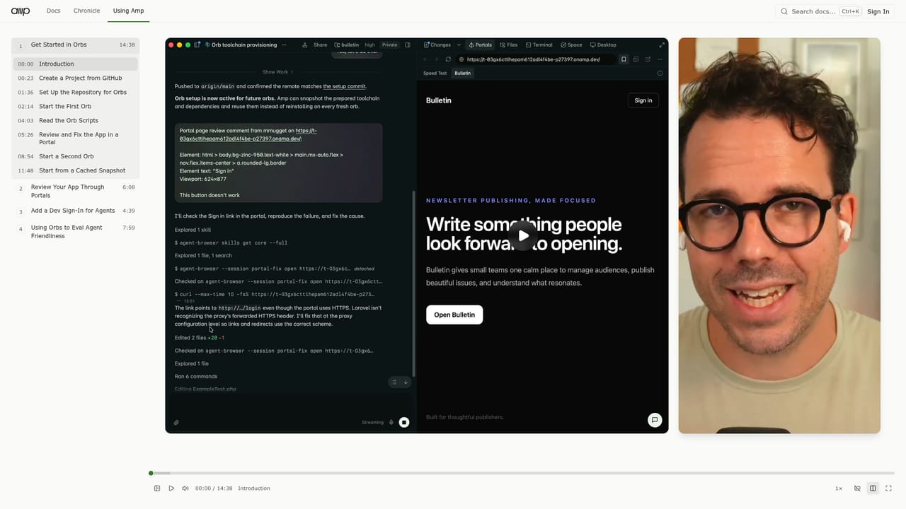 AMP — Try an orb from a screencast