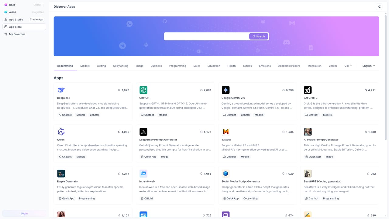 Anakin — Open the web app in a desktop browser