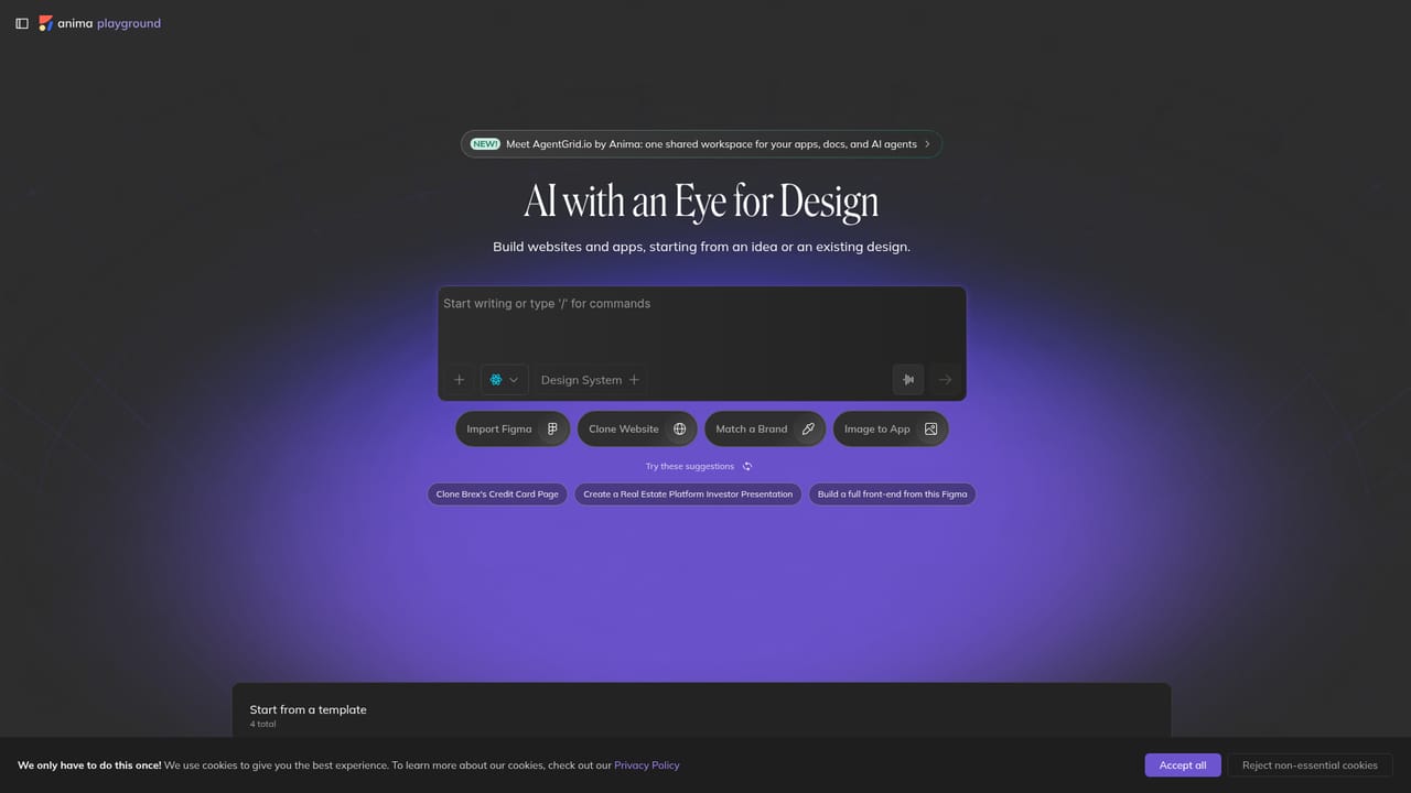 AnimaApp — Sign in and start a free build