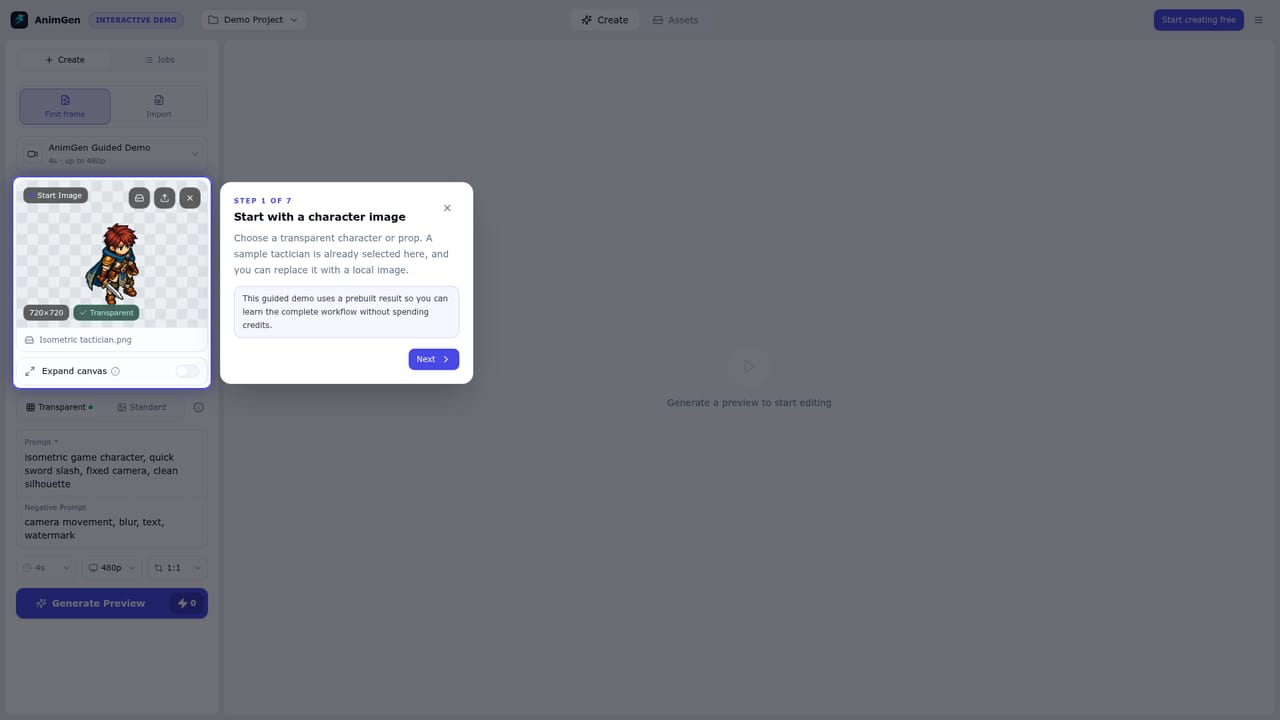 AnimGen — Check the demo before signing up