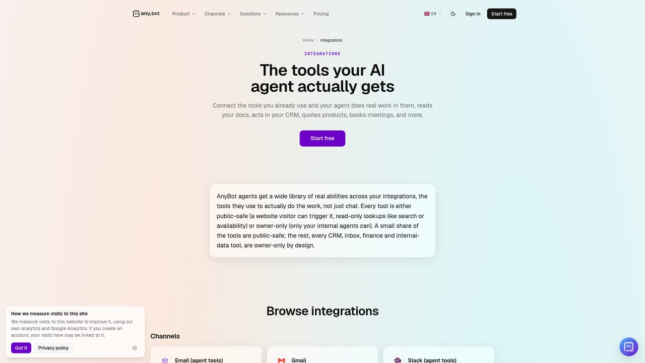 AnyBot — Add abilities and integrations