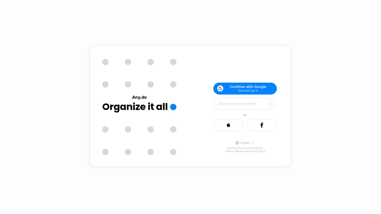 Any.do — Add your first tasks