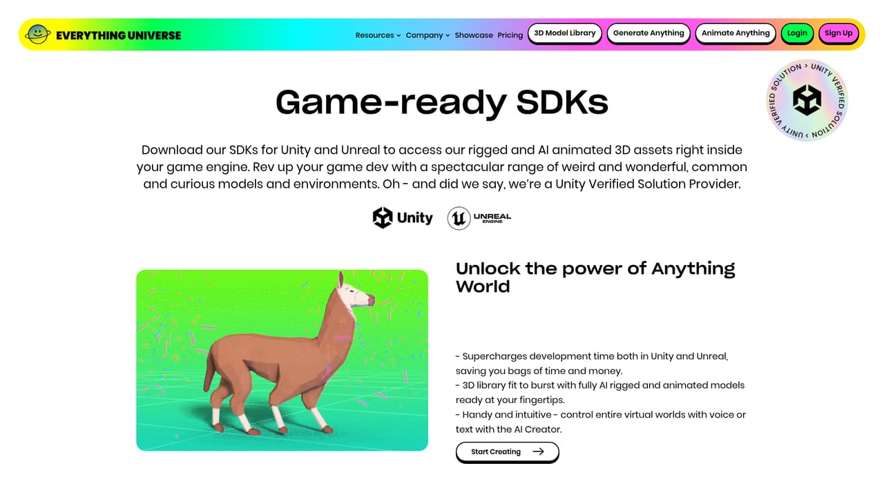Anything World — Install a game ready SDK