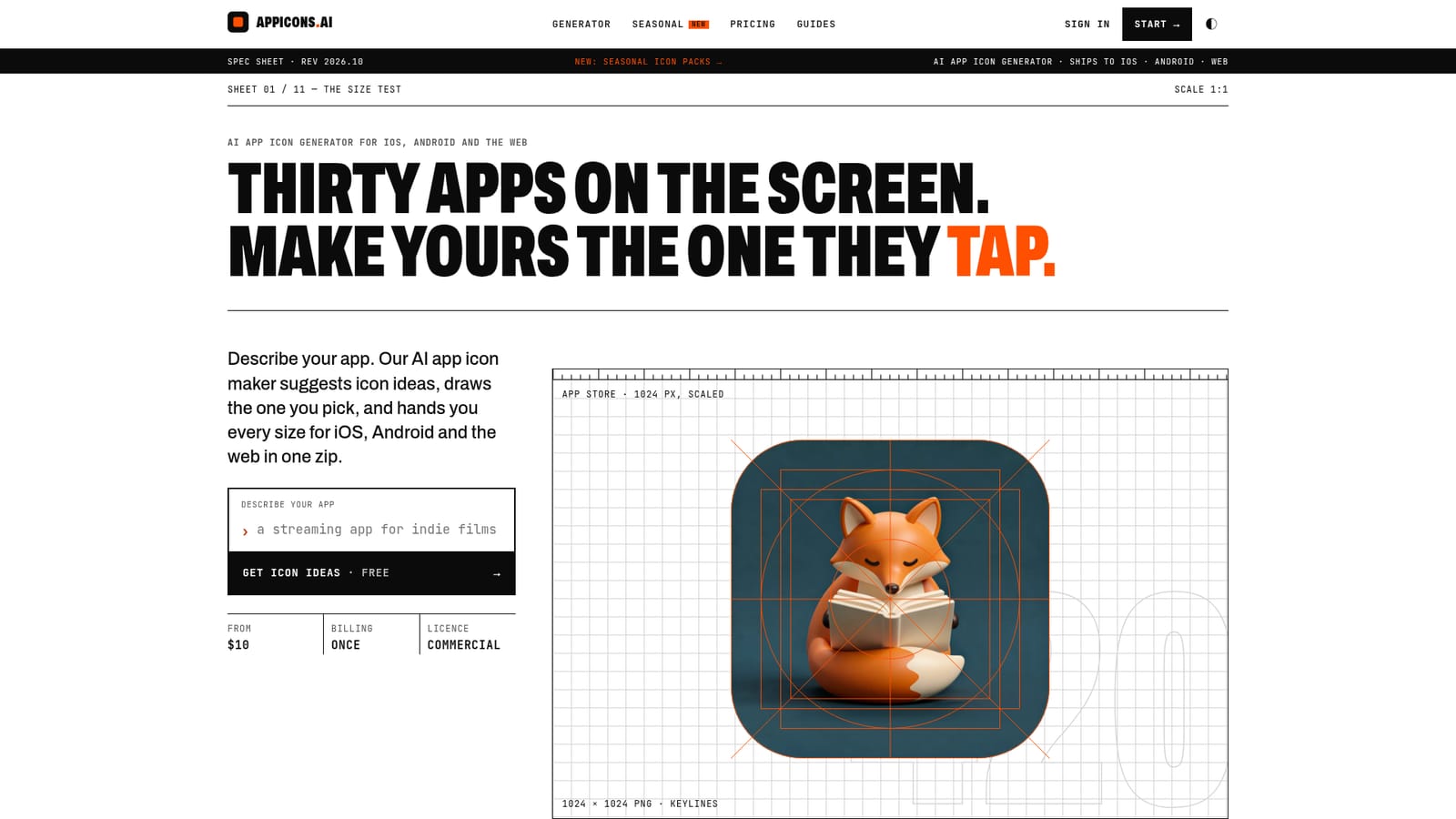 AppIcons — Describe your app
