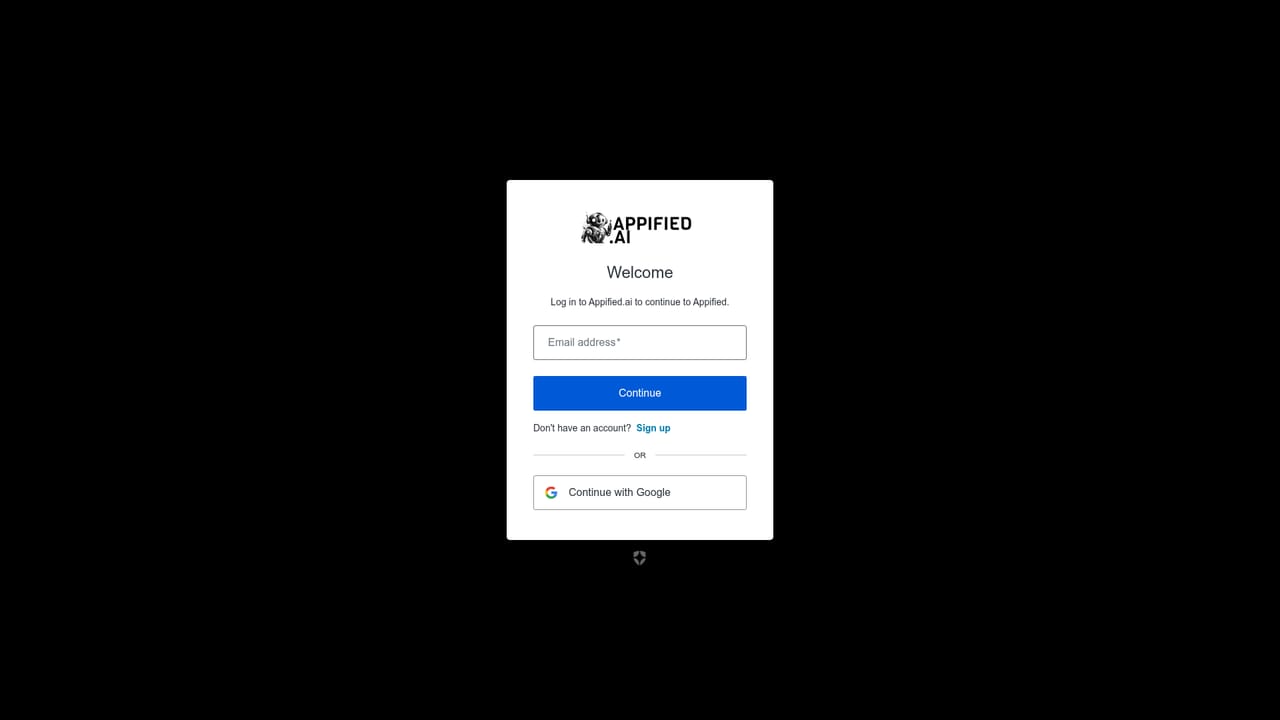 Appified.ai — Create your Appified account
