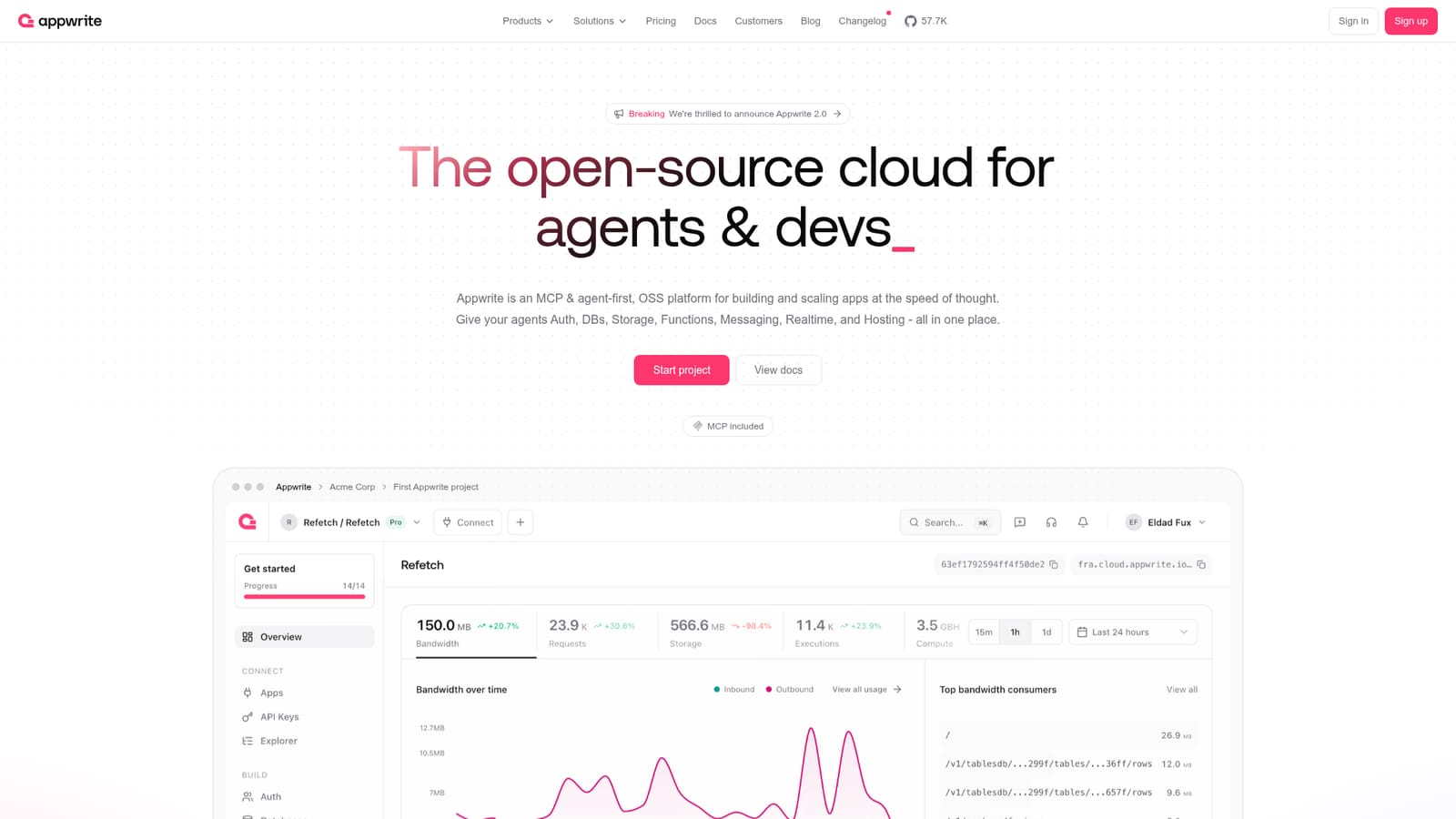 Appwrite — Create your Appwrite project