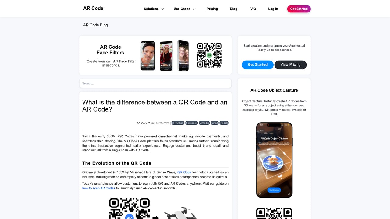 AR GenAI — Distribute the AR Code