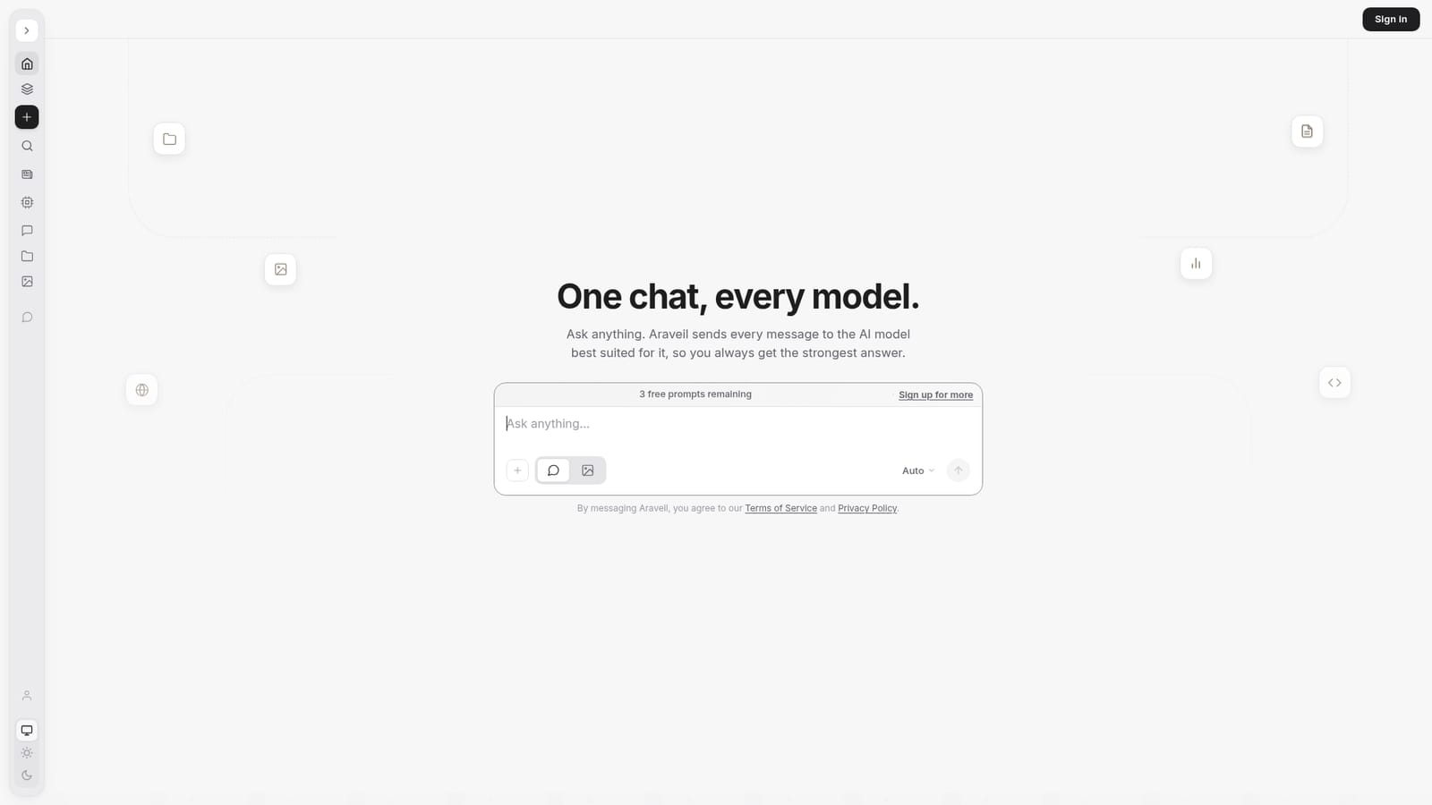 Araveil — Try a prompt on the homepage