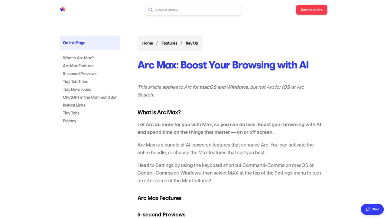 Arc Max — Read the official Max guide
