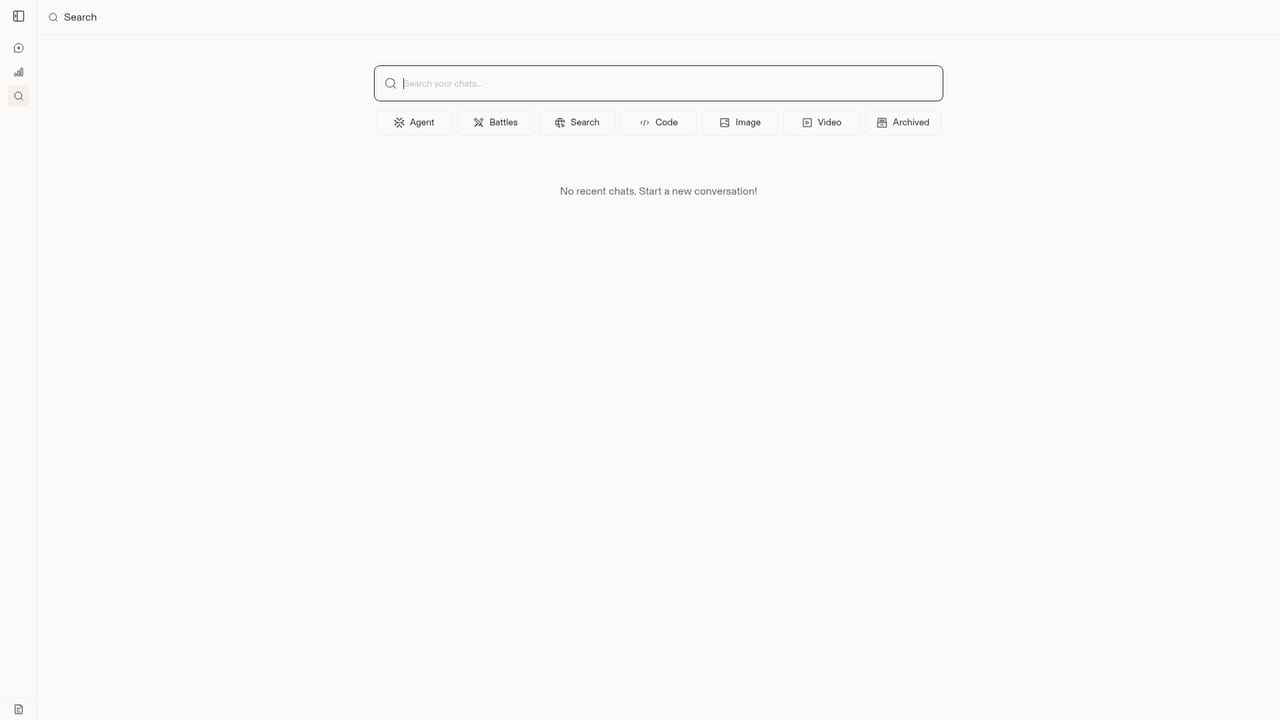 Arena AI — Search your chat history