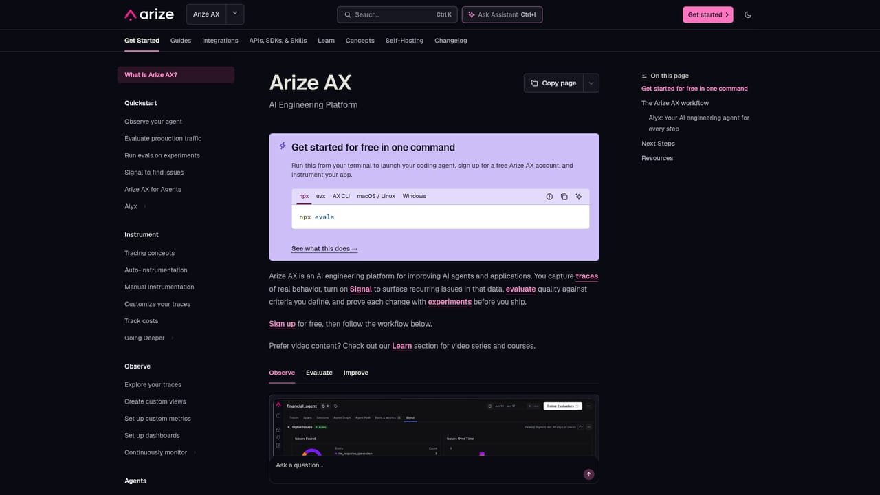 Arize AX — Connect your coding agent
