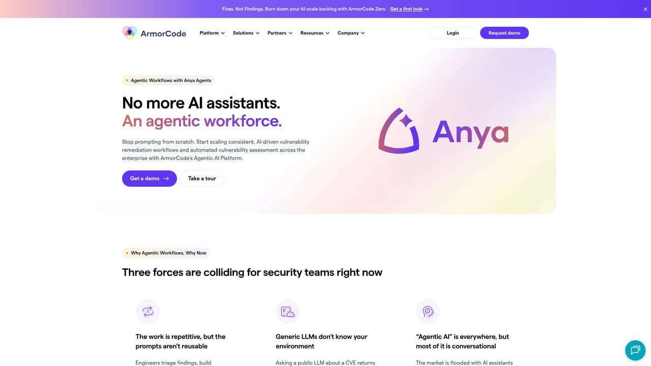 ArmorCode — Review the agent lineup