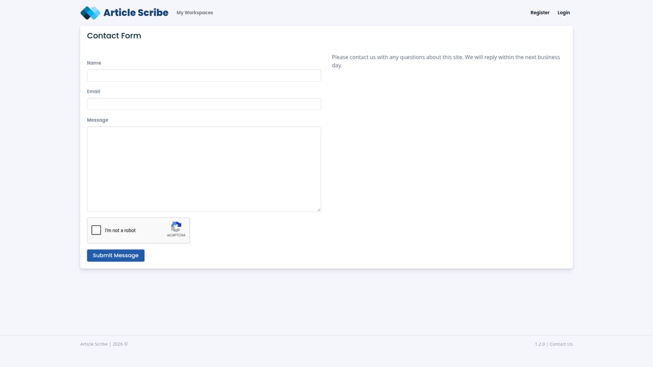 Article Scribe — Contact the team for a custom plan