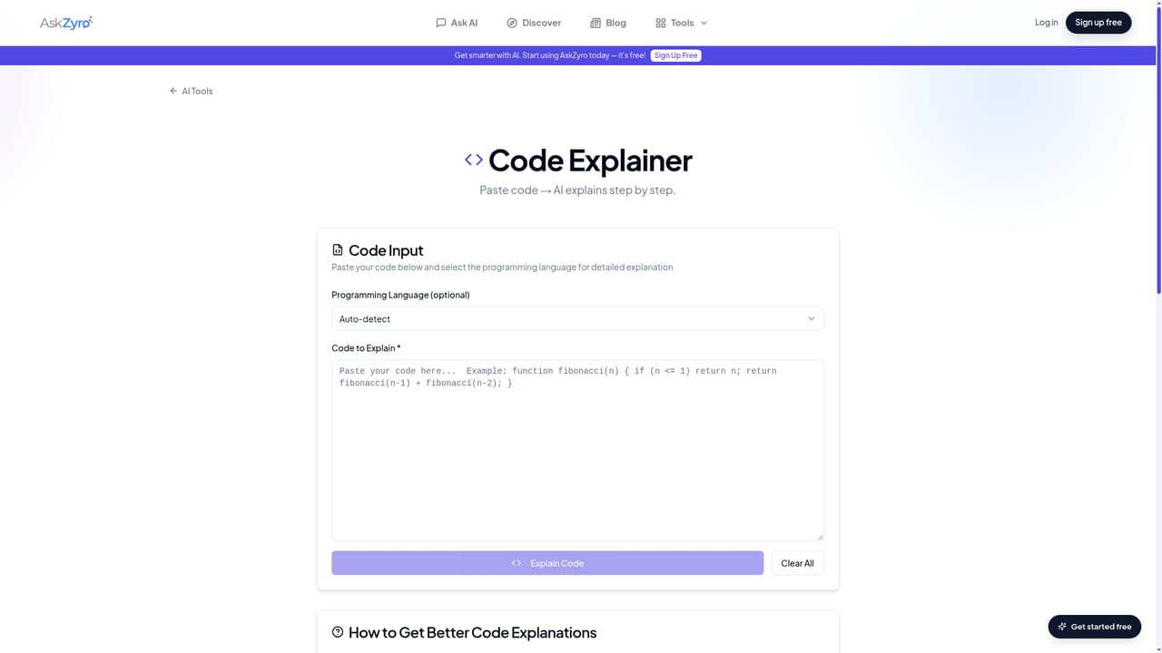 AskZyro — Explore companion tools