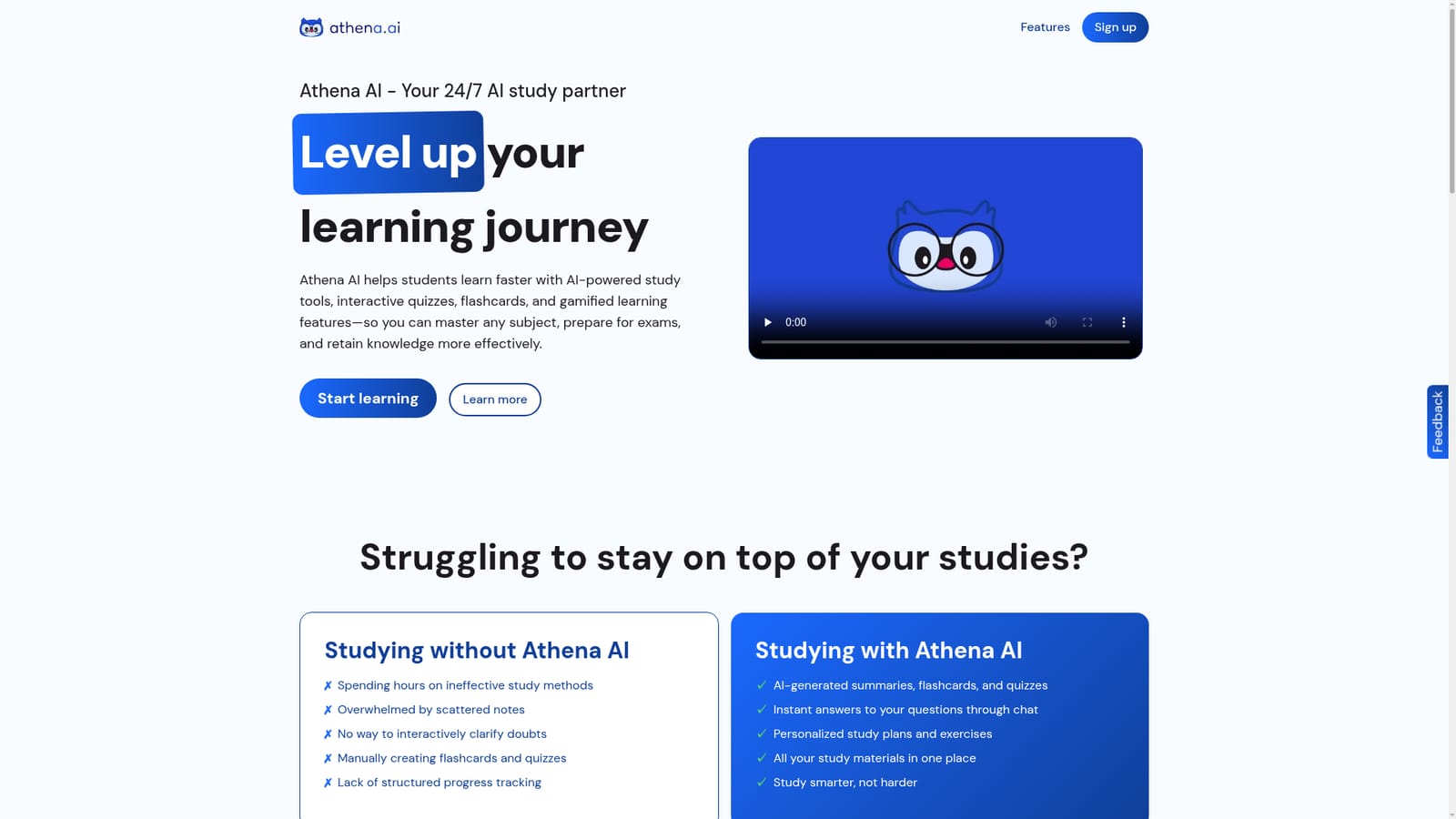 Athena — Create a free account
