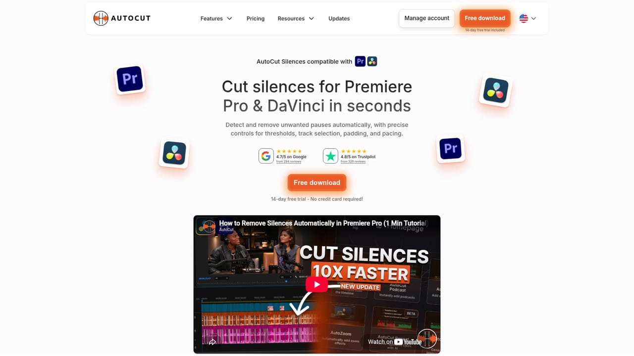 AutoCut — Run silence removal on a rough cut