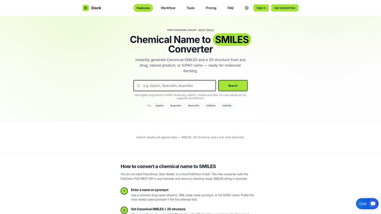 AutoDock Vina — Get a SMILES for your ligand