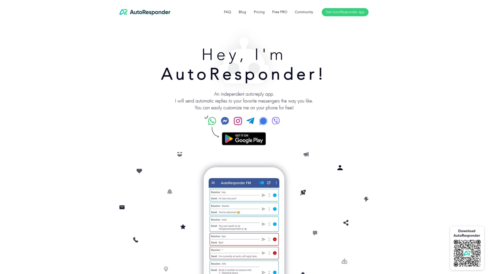 AutoResponder — Pick the messenger you want to automate