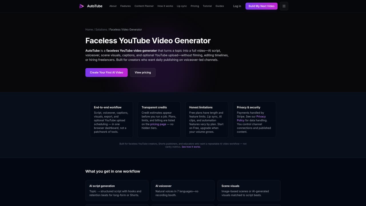 AutoTube — Export or publish