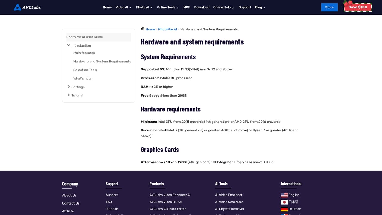 AVCLabs PhotoPro AI — Install and check requirements