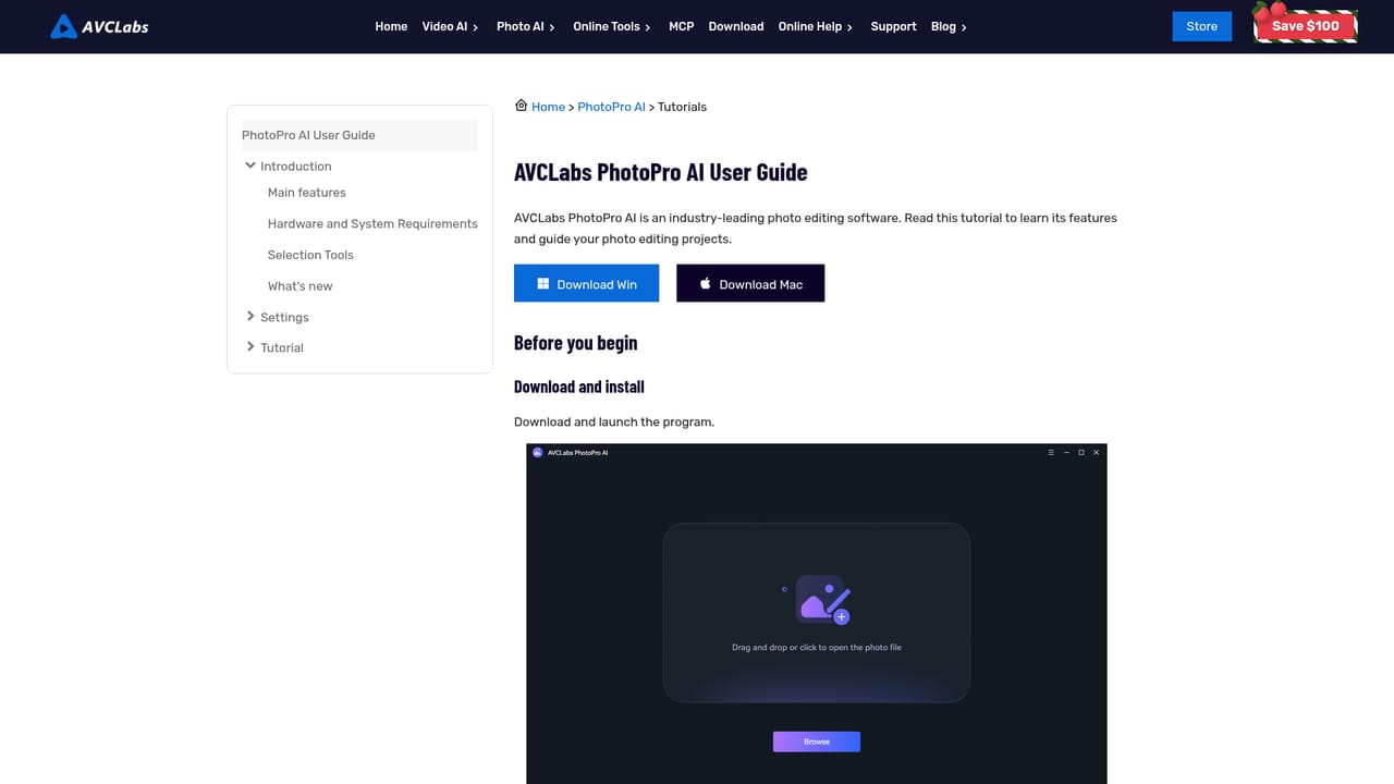 AVCLabs PhotoPro AI — Read the getting-started guide