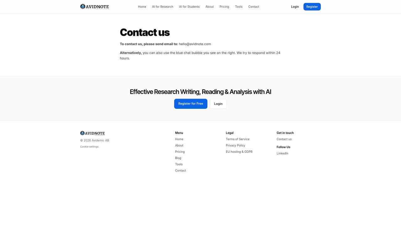 Avidnote — Export your work
