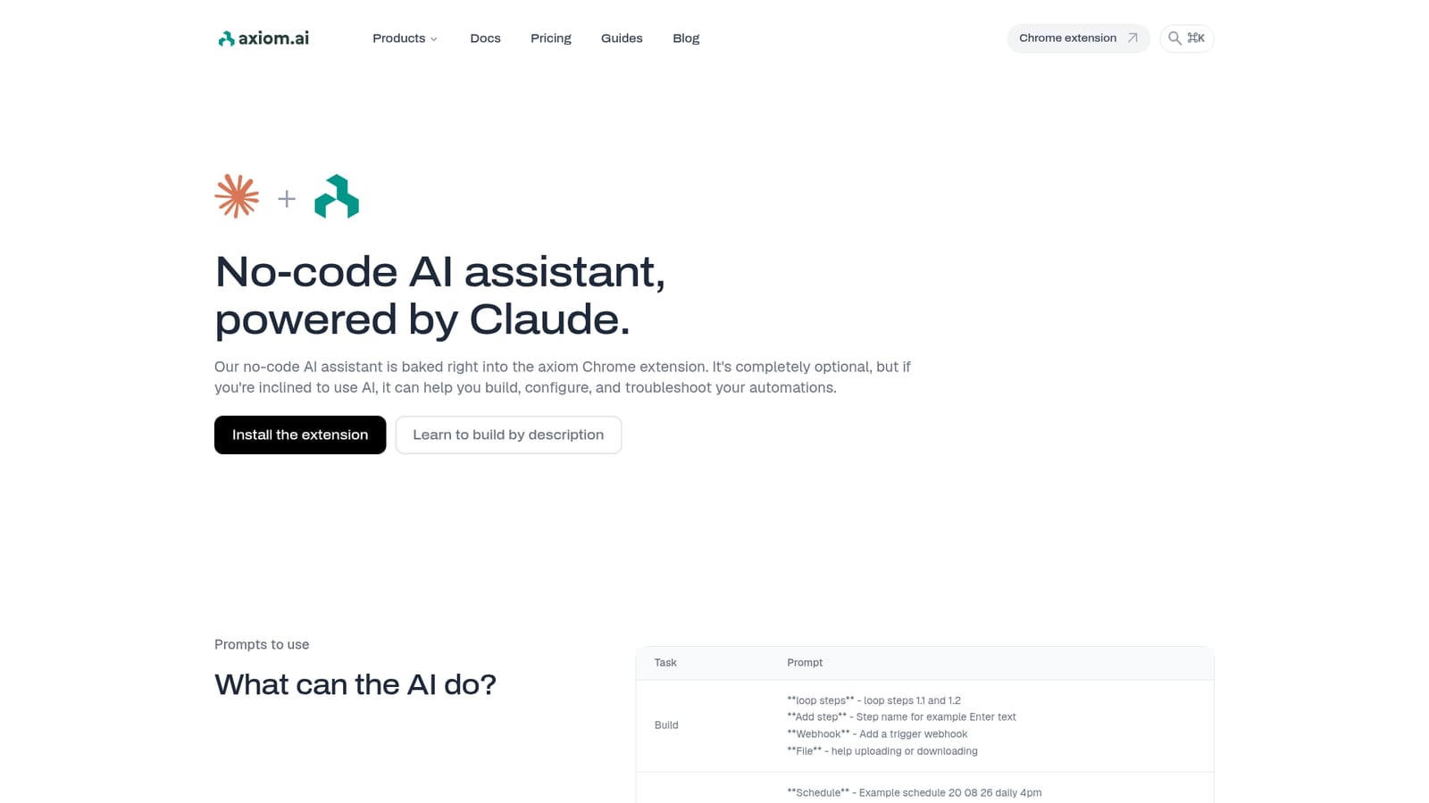 Axiom — Install the Axiom extension