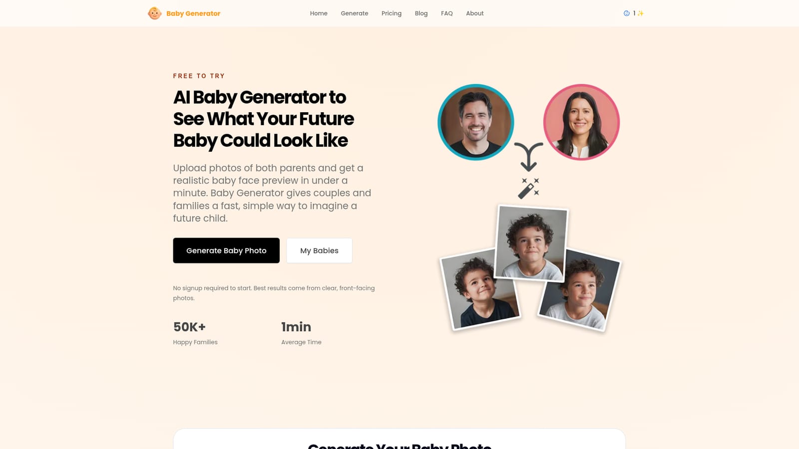Baby Generator AI — Generate a photo